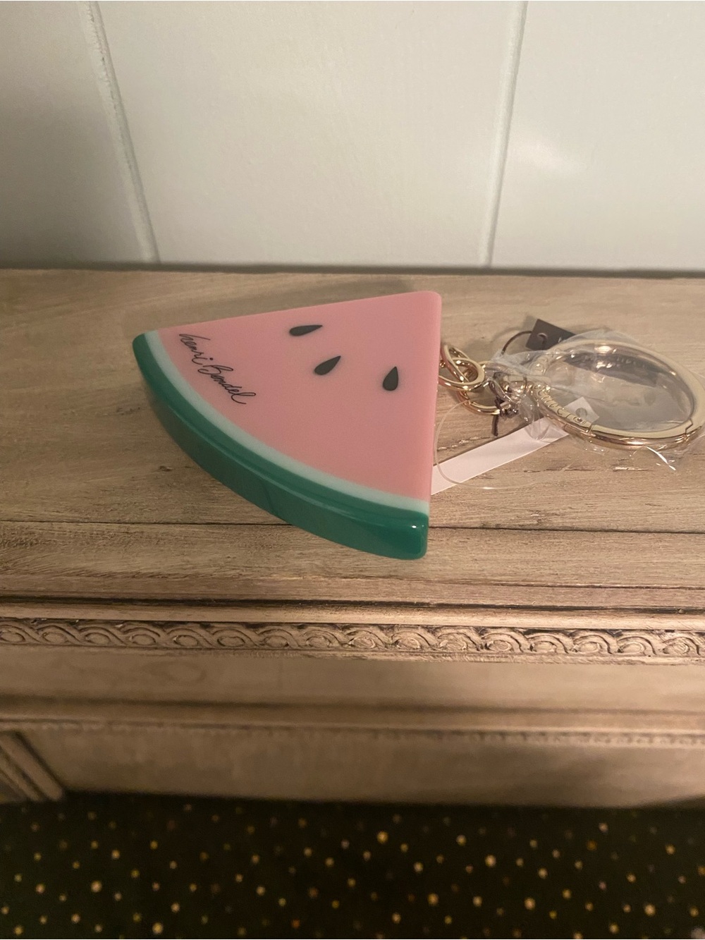 NWT Henri Bendel Watermelon Slice Keychain - Picture 3 of 4